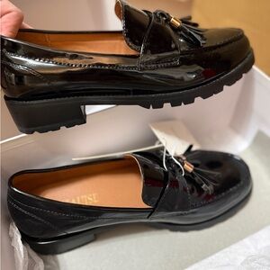Black Patent Leather Loafers